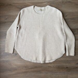 LOFT cream wool blend sweater